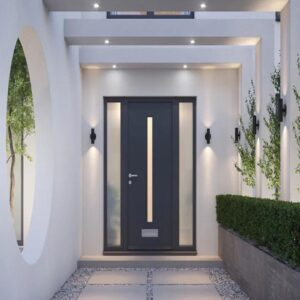 Aluminium Glass Entrance Door